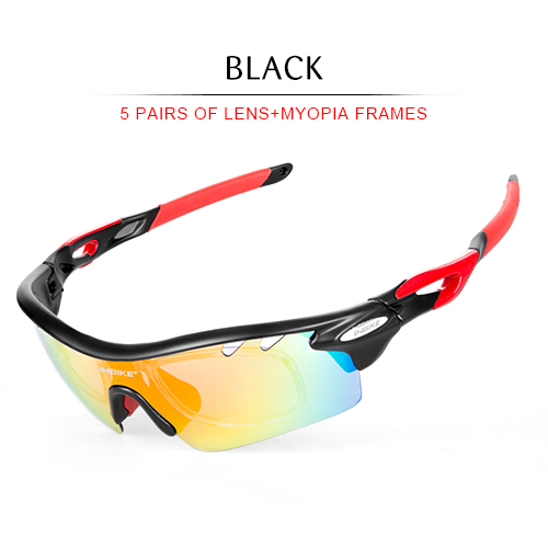 Cycling Glasses with 5 Clear Lens - Photochromic & Polarized Lens