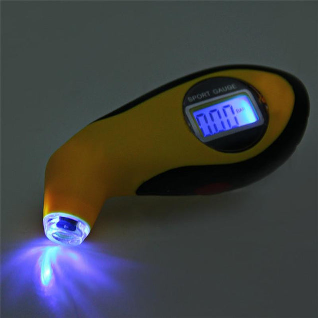 Digital Tire Pressure Gauge With Back Lit LCD